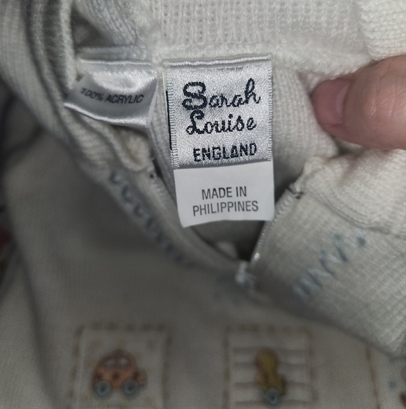 Sarah Louise England Baby Sweater Size 3mos. - Picture 2 of 7